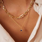 Daisy London - Birthstone Necklace - Amethyst February - Gold