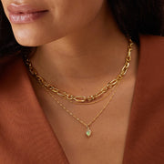 Daisy London - Birthstone Necklace - Opal October - Gold