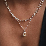 Daisy London - Birthstone Necklace - Citrine November - Silver