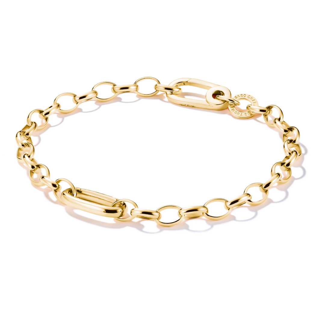 Thomas Sabo - Traditional Connect Link Charm Bracelet - Gold