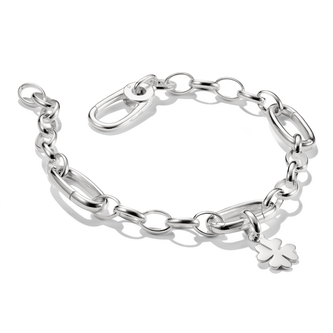 Thomas Sabo - Three Connect Links Charm Bracelet - Silver