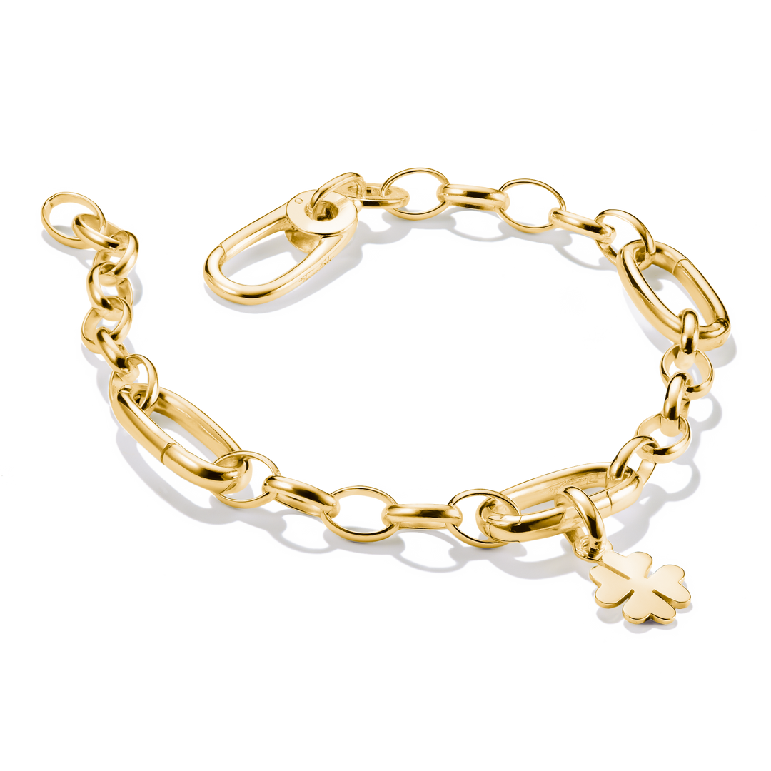 Thomas Sabo - Three Connect Links Charm Bracelet - Gold