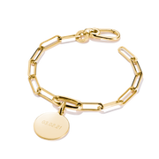 Thomas Sabo - Paperclip with Connect Link Charm Bracelet - Gold