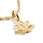 Thomas Sabo - Lotus Flower with Stones Connect Charm - Gold