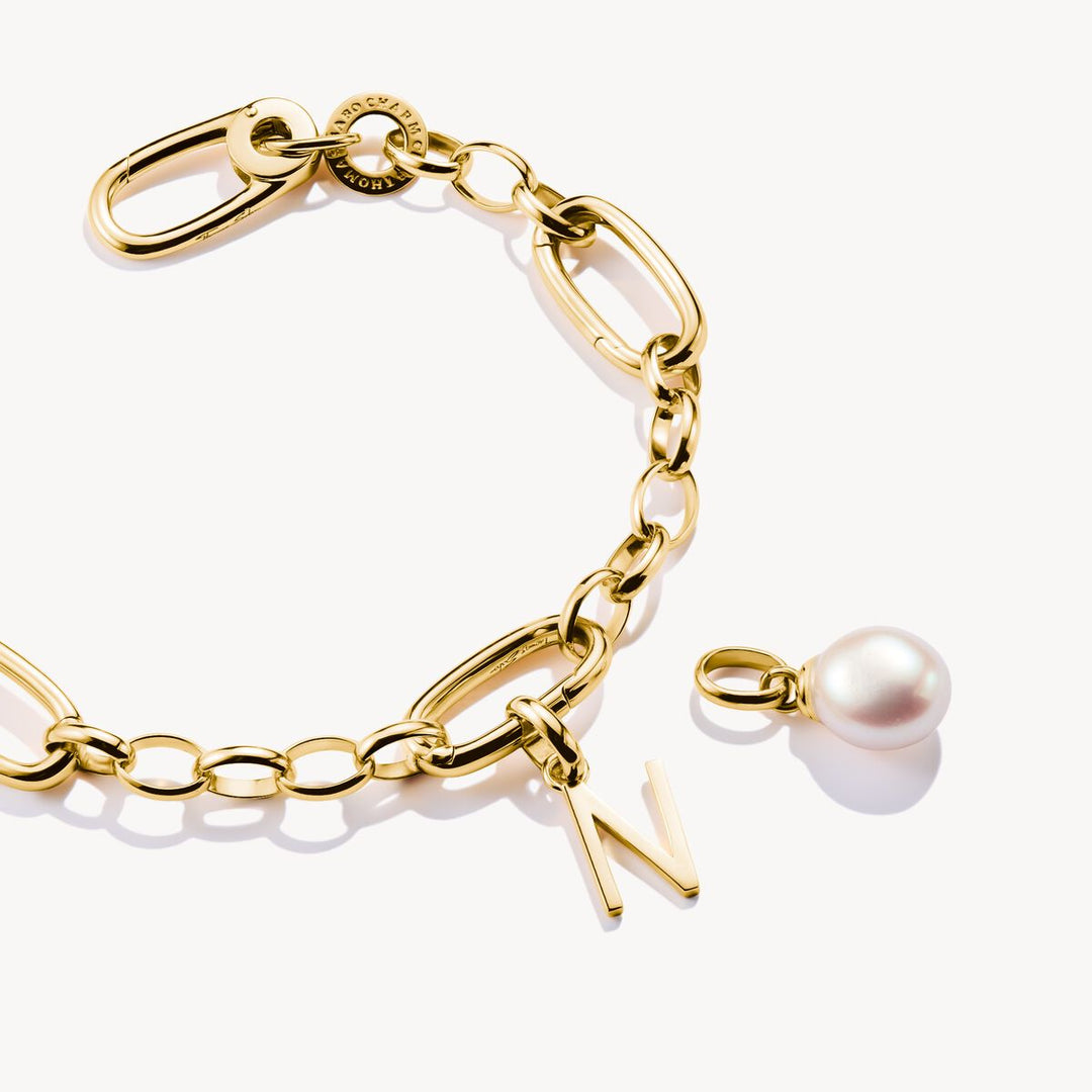 Thomas Sabo - Letter N Connect Charm - Gold