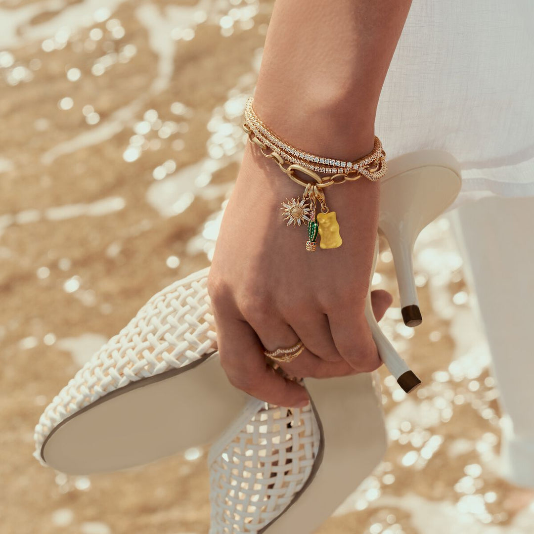 Thomas Sabo - Sun with Stones Connect Charm - Gold