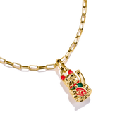 Thomas Sabo - Colourful Waving Cat Connect Charm - Gold