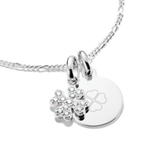 Thomas Sabo - Lucky Clover with Stones Connect Charm - Silver