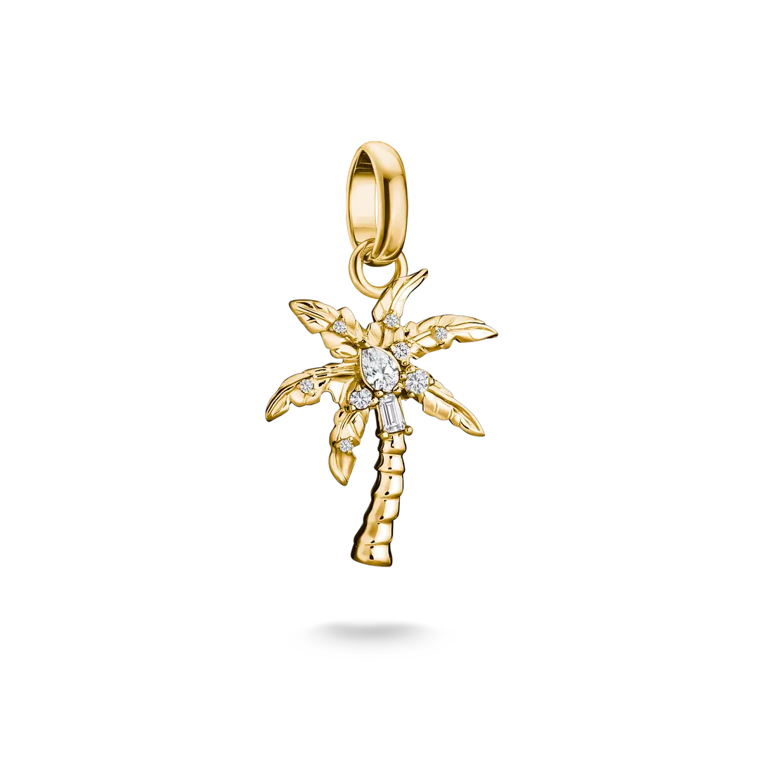 Thomas Sabo - Charm Connect Palm Tree With White Zirconia - Gold