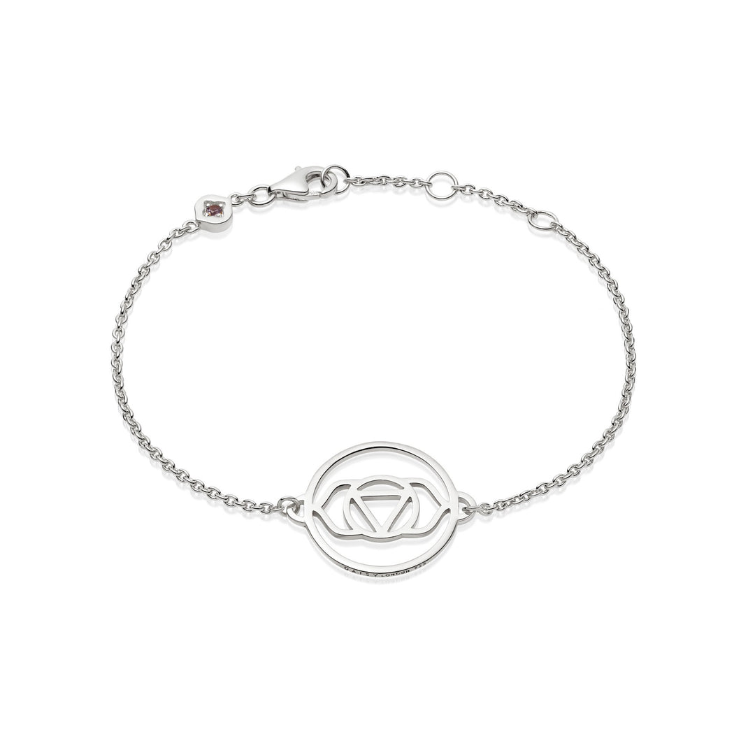 Daisy London - Brow Chakra Chain Bracelet - Silver