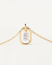 PDPAOLA - Mini Letter 'E' Necklace - Gold