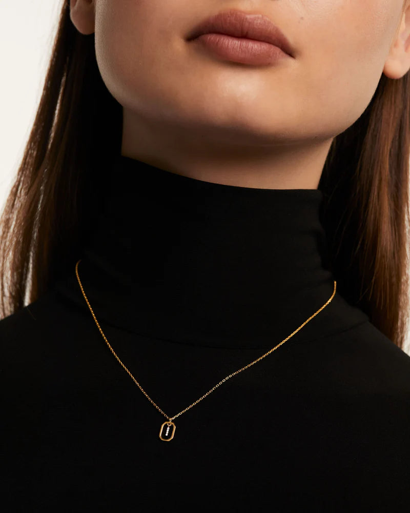 PDPAOLA - Mini Letter 'I' Necklace - Gold