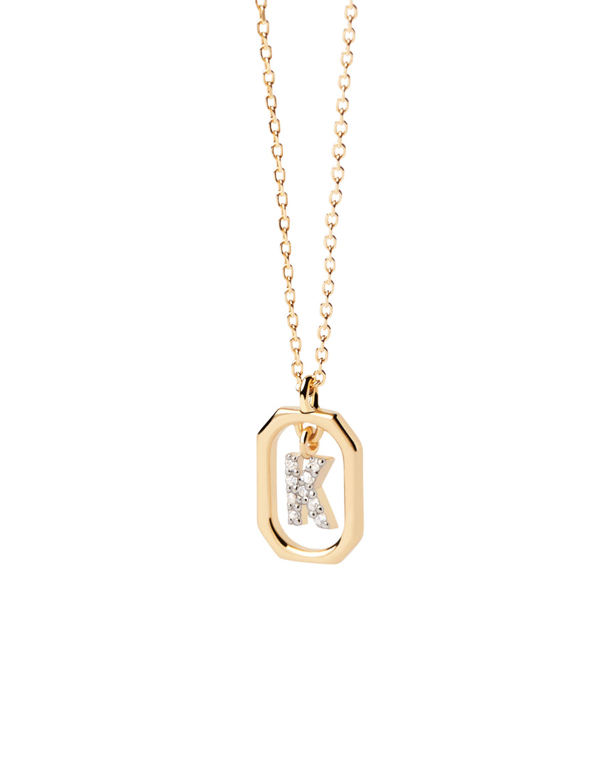 PDPAOLA - Mini Letter 'K' Necklace - Gold