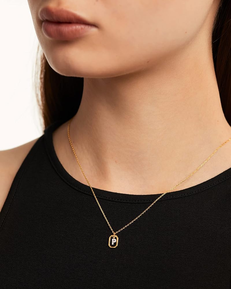 PDPAOLA - Mini Letter 'P' Necklace - Gold