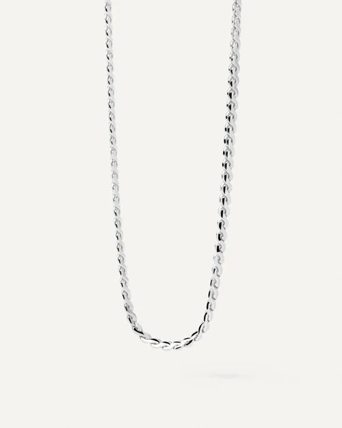 PDPAOLA - Serpentine Chain Necklace - Silver