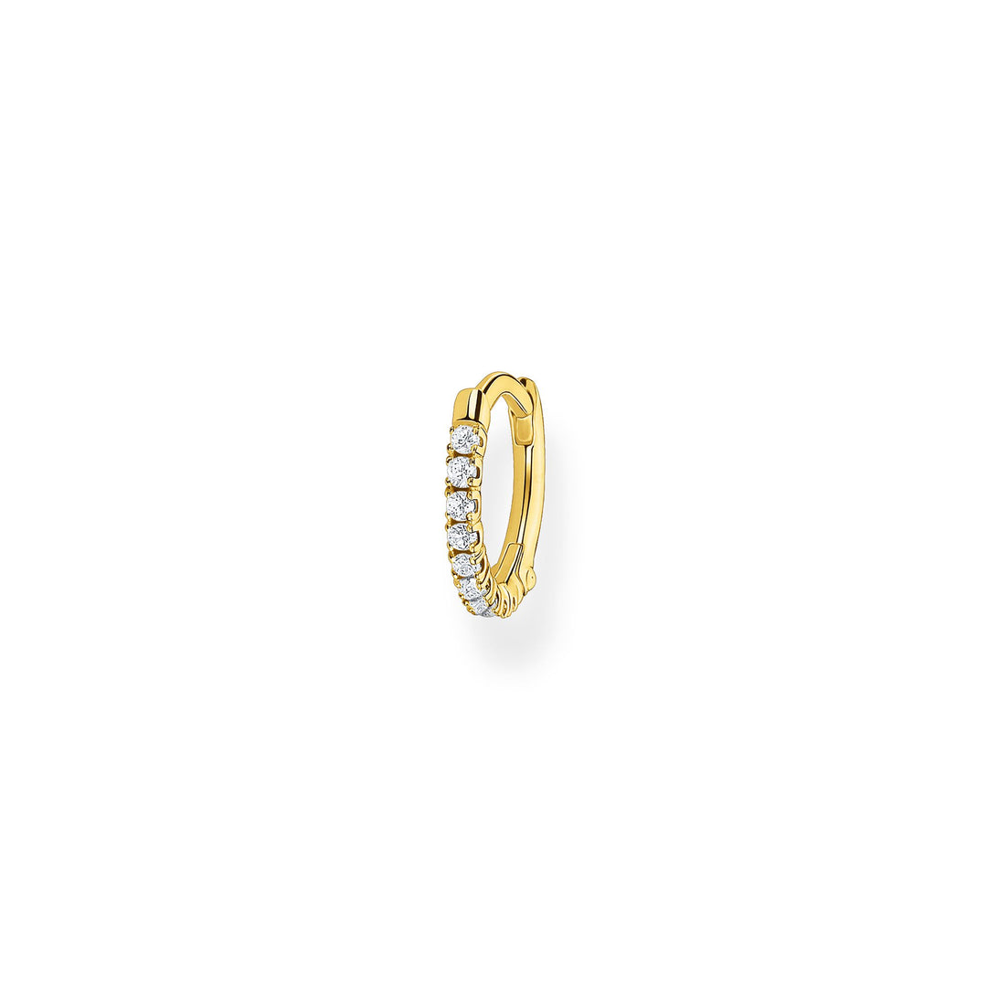 Thomas Sabo - Single Hoop Earring with Stones - Gold