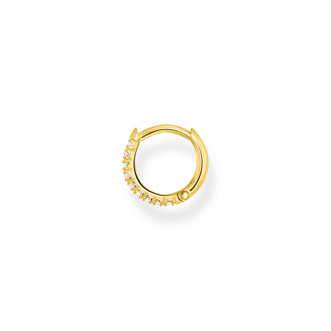 Thomas Sabo - Single Hoop Earring with Stones - Gold