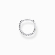 Thomas Sabo - Silver Zirconia Single Small Hoop Earring 13.5mm