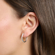 Thomas Sabo - Pavé Hoop Earrings - Silver