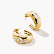 Thomas Sabo - Bold Elegance Sparkling CZ Hoop Earrings - Gold