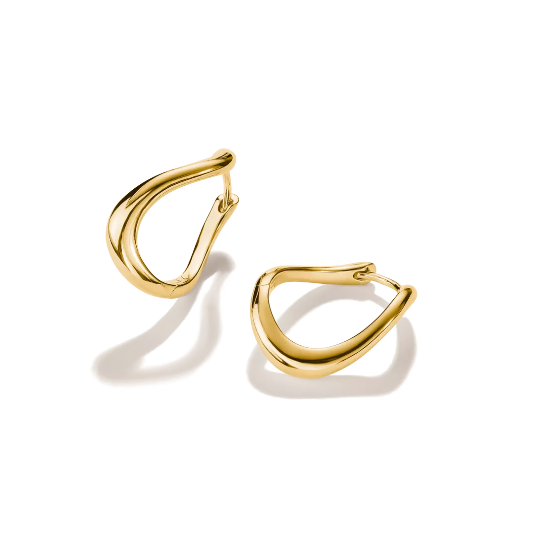 Thomas Sabo - Bold Elegence Wave-Shaped Hoop Earrings - Gold