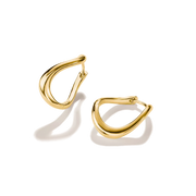Thomas Sabo - Bold Elegence Wave-Shaped Hoop Earrings - Gold