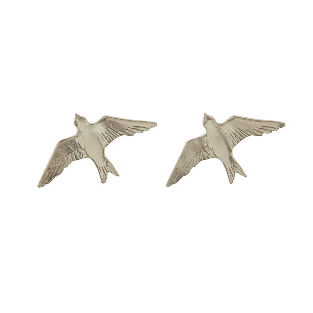 Alex Monroe - Flying Swallow Studs - Silver