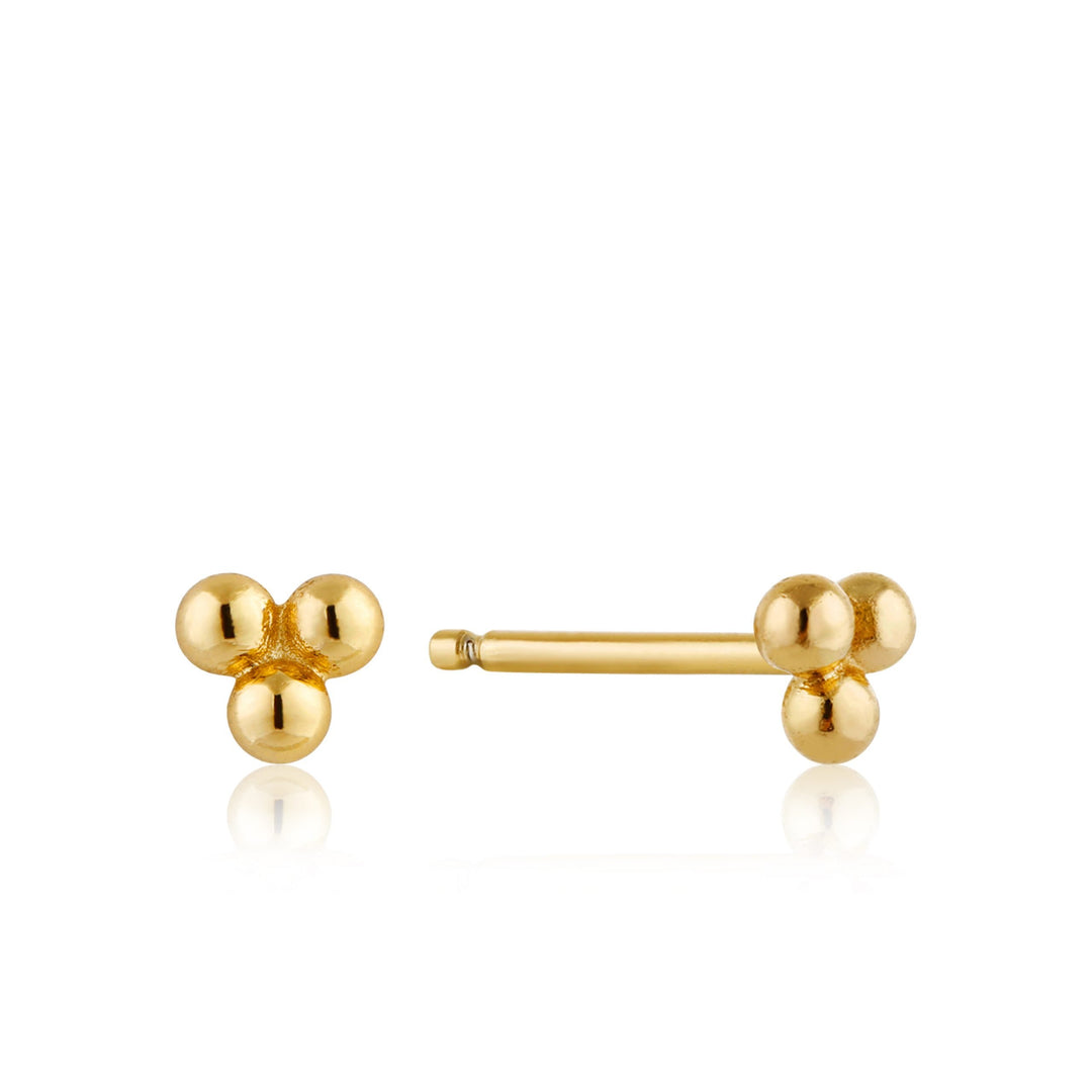 Ania Haie - Triple Ball Stud Earrings - Gold