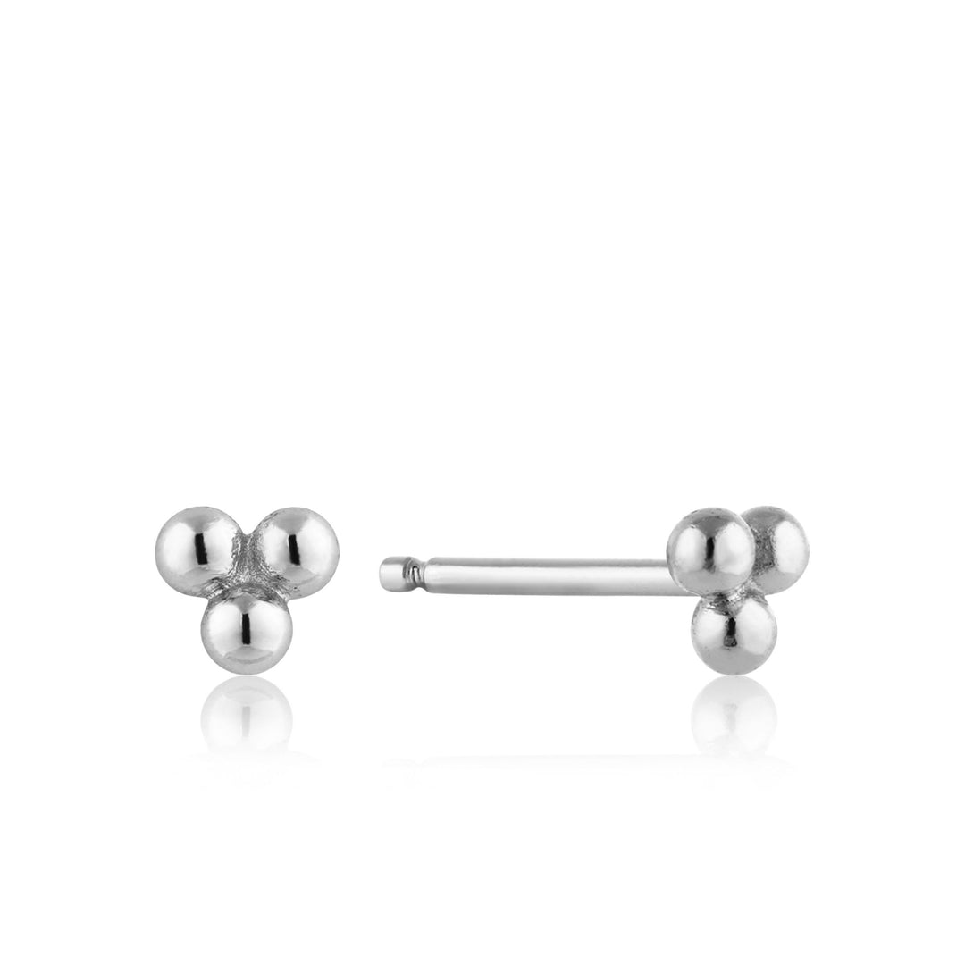 Ania Haie - Triple Ball Stud Earrings - Silver