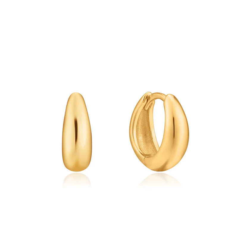 Ania Haie - Luxe Huggie Hoop Earrings - Gold