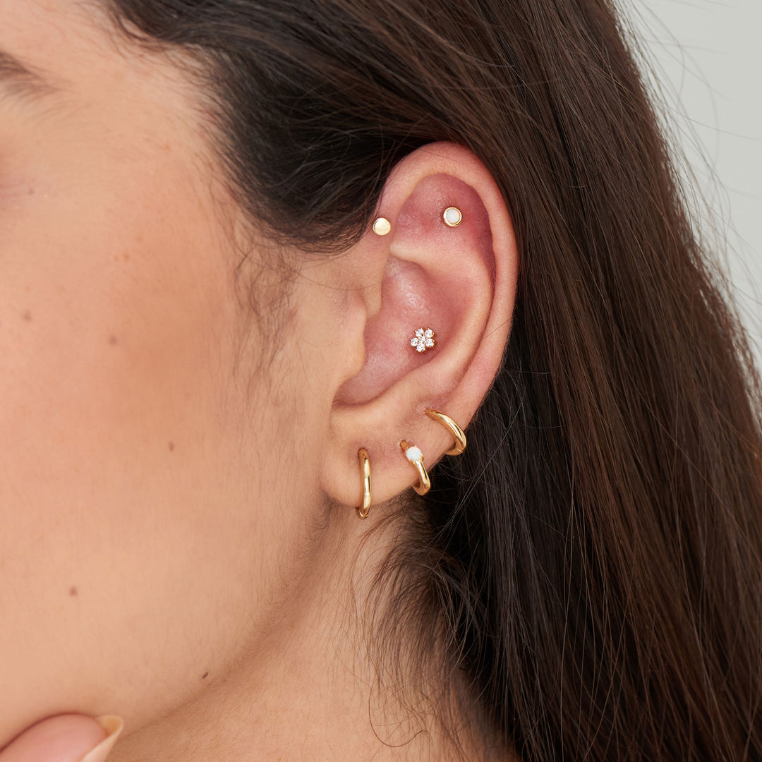 Ania Haie Glow Huggi Hoops 32014131 - Orecchini a cerchio da donna, in argento 925 con zirconi, misura unica, Metallo non pregiato, Nessuna pietra preziosa Ania Haie Glow Huggi Hoops 32014131 - Orecchini a cerchio da donna, in argento 925 con zirconi, misura unica, Metallo non pregiato, Nessuna pietra preziosa