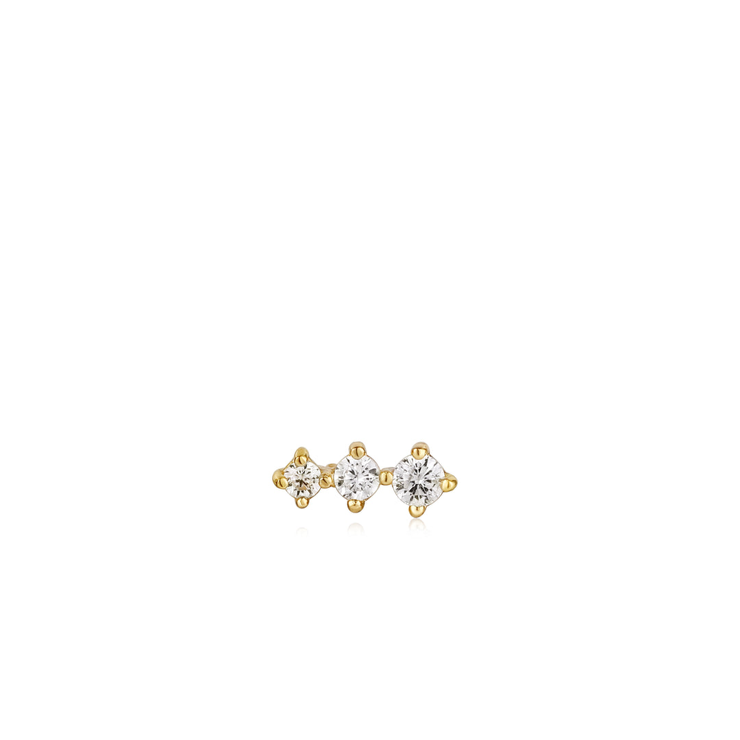 Ania Haie - Sparkle Crawler Barbell Single Earring - Gold