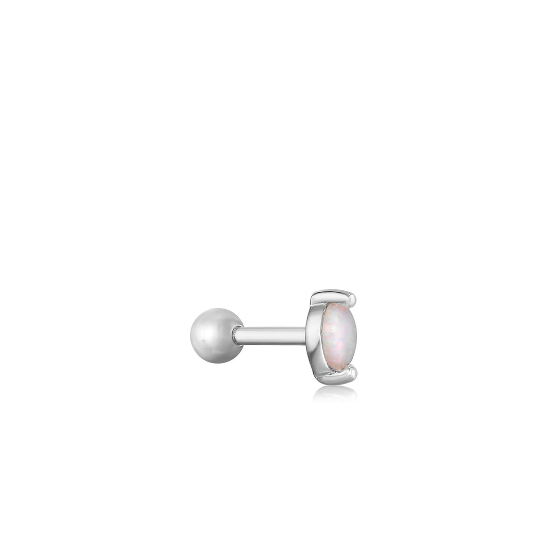 Ania Haie - Kyoto Opal Marquise Barbell Single Earring - Silver