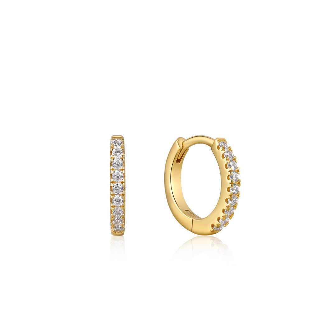 Ania Haie - Sparkle Huggie Hoop Earrings - Gold