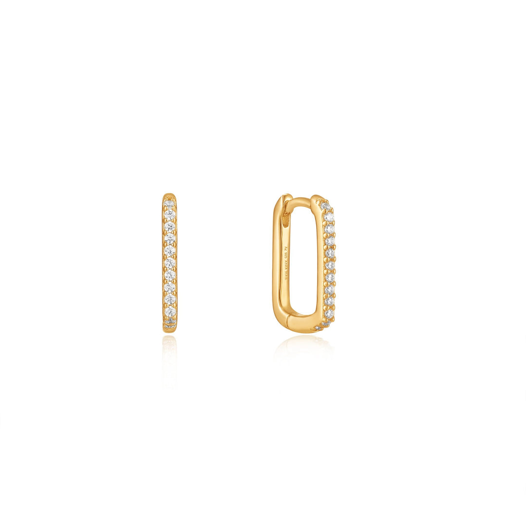 Ania Haie - Glam Oval Hoop Earrings - Gold