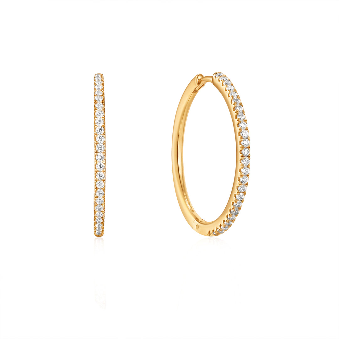 Ania Haie - Glam Hoop Earrings - Gold