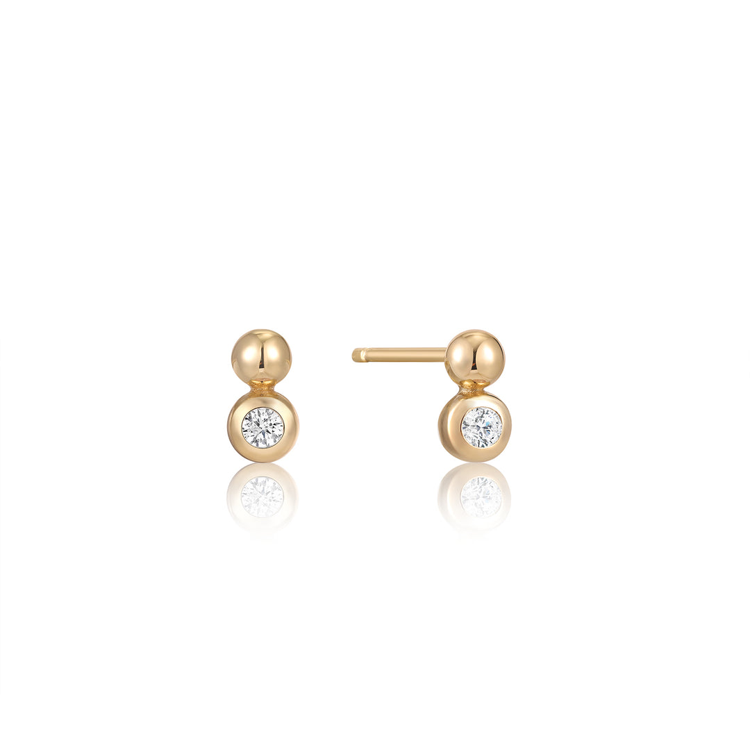 Ania Haie - Orb Sparkle Stud Earrings - Gold