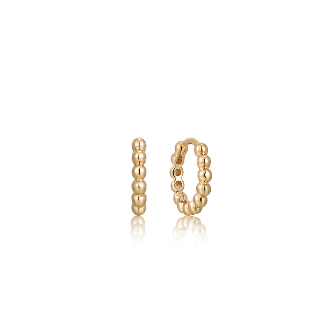 Ania Haie - Orb Huggie Hoop Earrings - Gold