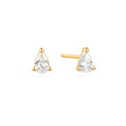 Ania Haie - Pear Stud Earrings - Gold