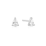 Ania Haie - Pear Stud Earrings - Silver