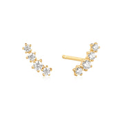 Ania Haie - Sparkle Climber Stud Earrings - Gold
