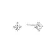 Ania Haie - Solitaire Stud Earrings - Silver