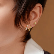 Ania Haie - Oval Huggie Earrings - Gold