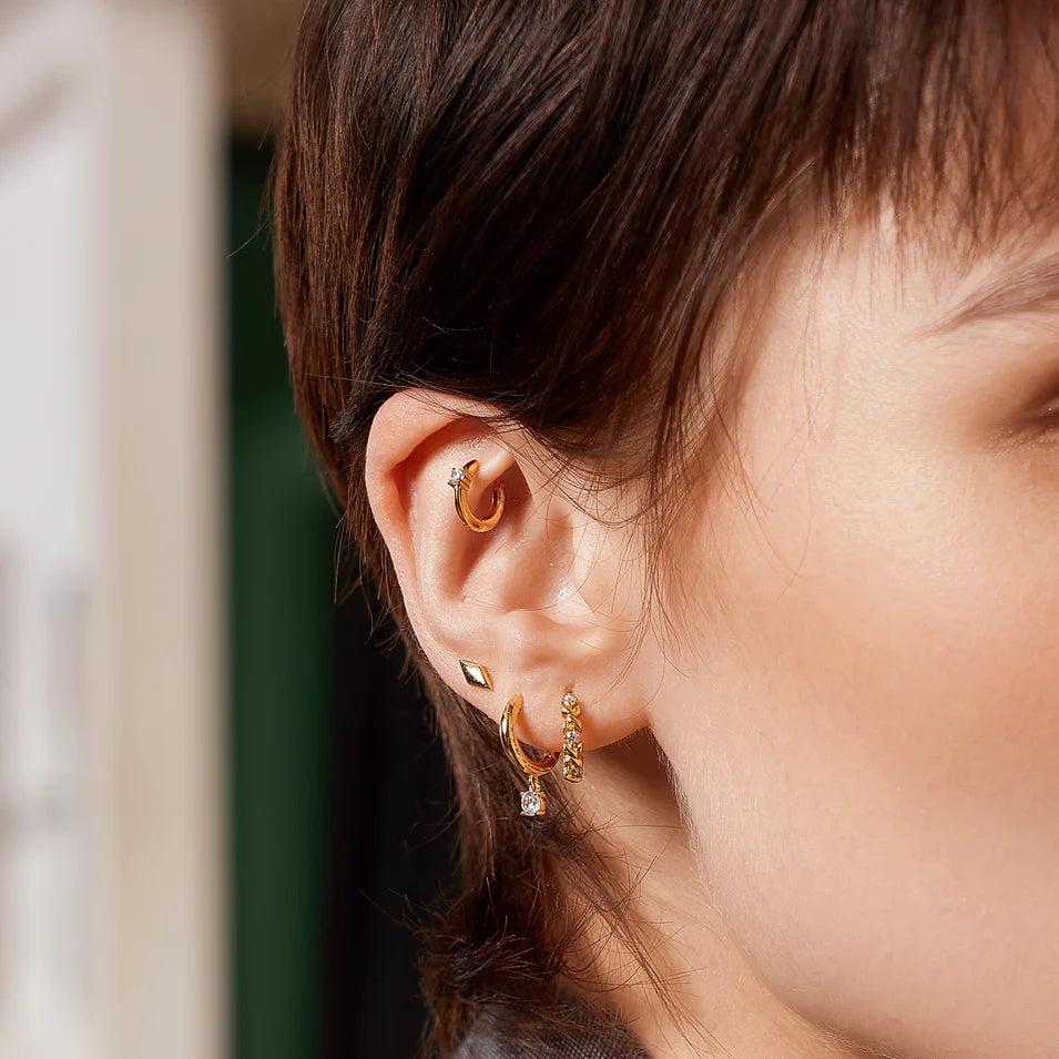 Ania Haie - Sparkle Studs Earrings - Gold