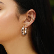 Ania Haie - Four-Petal Stud Earrings - Silver