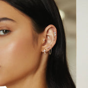 Ania Haie - Eight-Pointed Star Stud Earrings - Gold