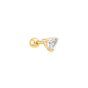 Ania Haie - Heart Barbell Single Earring - Gold