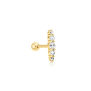 Ania Haie - Bar Barbell Single Earring - Gold