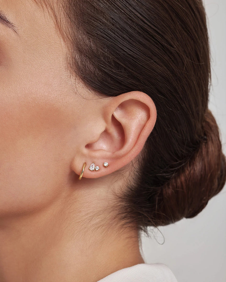 Ania Haie - Glimmer Glow Toi & Moi Stud Earrings - Gold