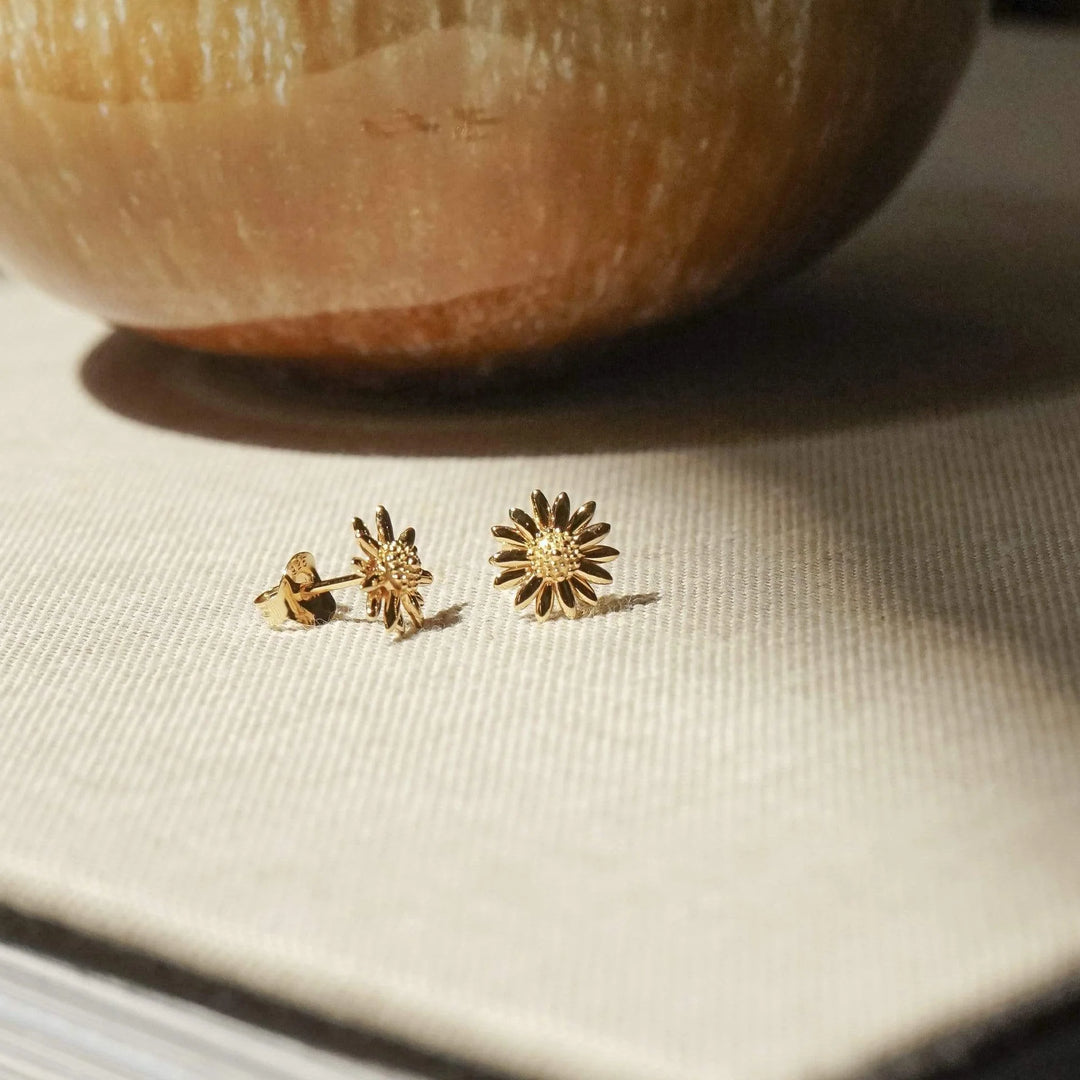 Daisy London - Bellis Daisy Stud Earrings - Gold